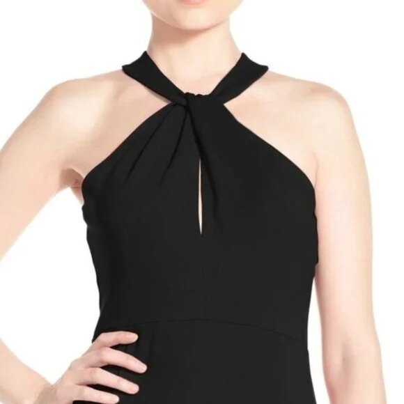 🆕 FELICITY & COCO Halter Twist Dress Black Medium 6-8 - Picture 2 of 6